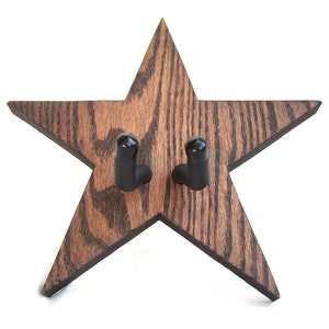 GUITAR HANGER / STAR / Wood Burned image 4