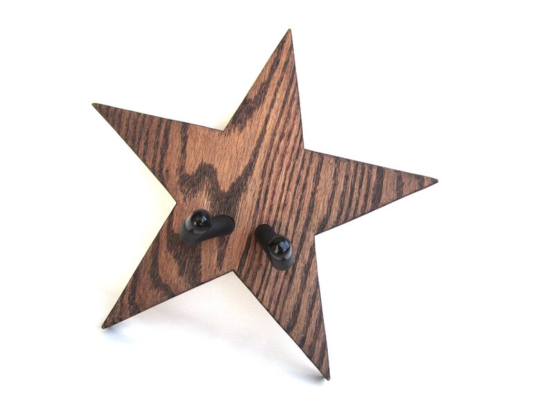 GUITAR HANGER / STAR / Wood Burned image 3