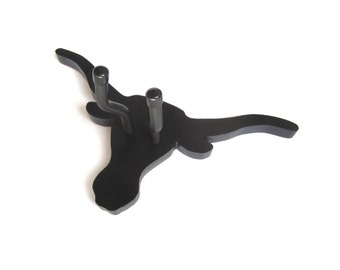 LONGHORN GUITAR HANGER / Black