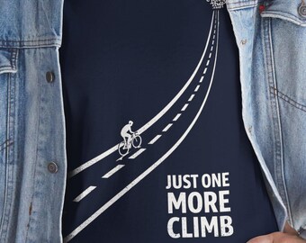 Cyclist Hill Climb T-Shirt, Funny Cycling Shirt, Gift for Bicyclists