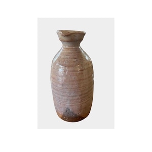 Vintage Japanese Hagi Ware Tokkuri Sake Bottle Studio Pottery Wabi Sabi