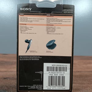 Sony MDR XB20EX Extra Bass Stereo Headphones Black In Ear Earbuds image 5