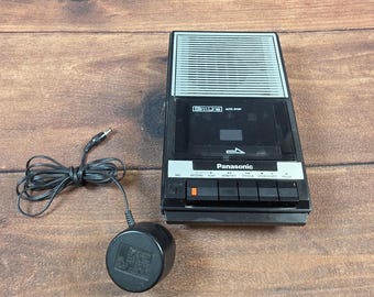 Panasonic Cassette Recorder RQ-2107 Black Fair For Repair SlimLine Auto Stop