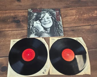 Columbia Janis Joplin In Concert 12" Vinyl LP Black Good 2-LP Gatefold 1972