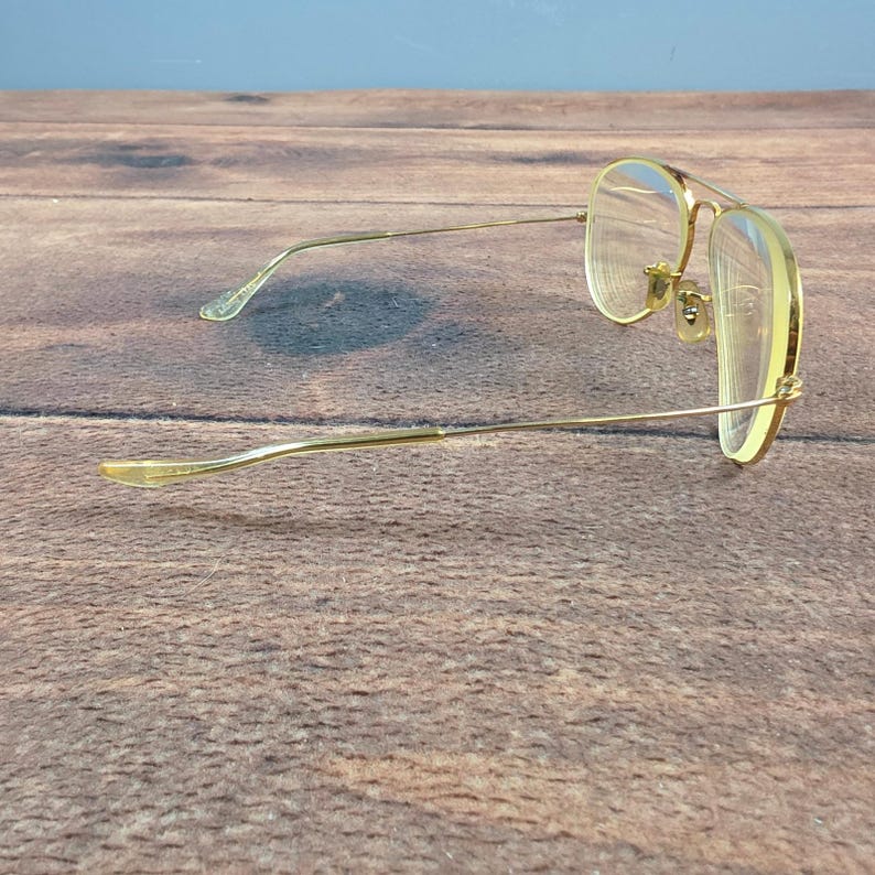 Ray-Ban Aviator Glasses Bausch & Lomb Gold Vintage FRAMES ONLY L2823 NYAS image 9