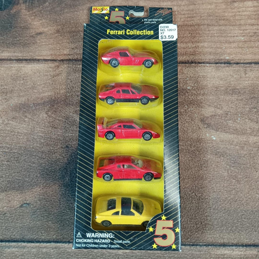 Maisto Ferrari Collection 5 Pack 1995 Five Star Series Red Yellow