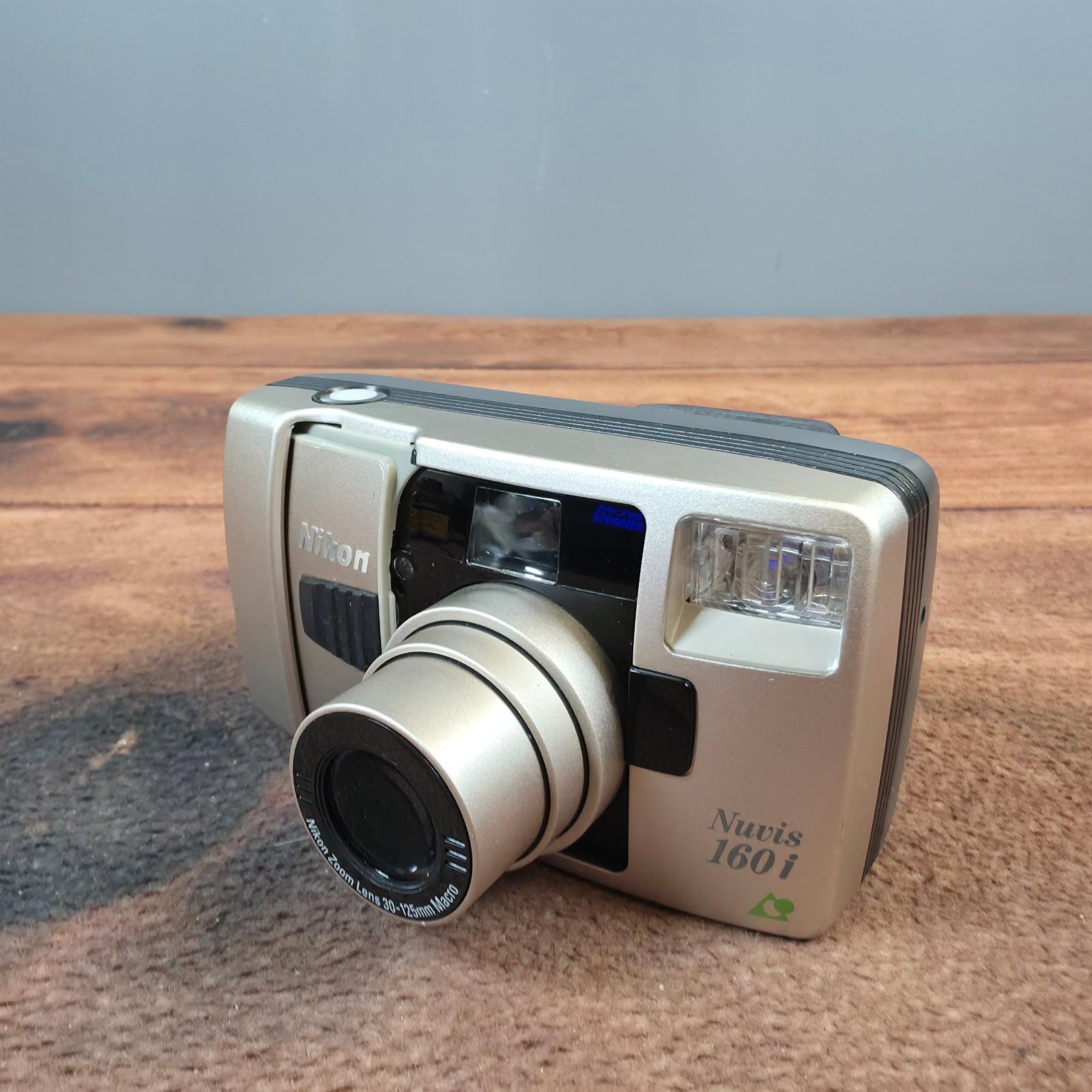 Nikon Nuvis 160i APS Film Camera Silver Good 30-125mm Zoom Macro