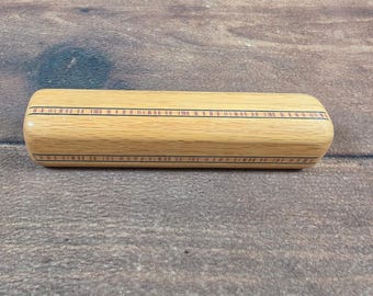 Juguete de marquetería de madera con incrustaciones Kaleidoscope para adultos, talla única, color tostado.