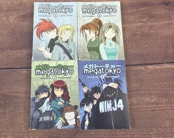 Megatokyo マンガセット 第1巻、第2巻、第4巻、第5巻 Fred Gallagher 混合良品 ウェブコミックシリーズ