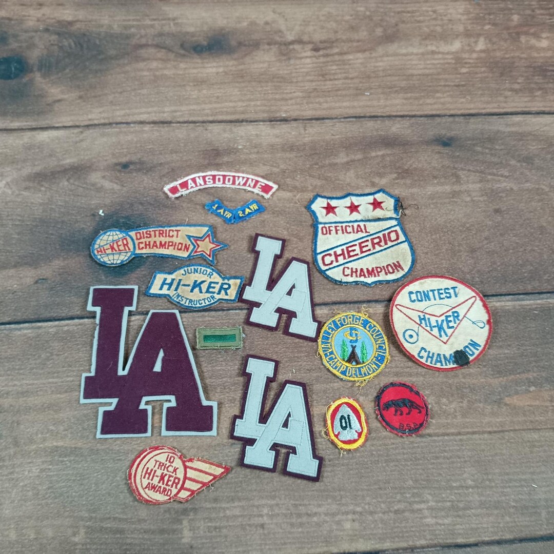 La Rugby Patch Vintage Los Angeles LA Dodgers Baseball Style Patches Lot 15 Assorted ...