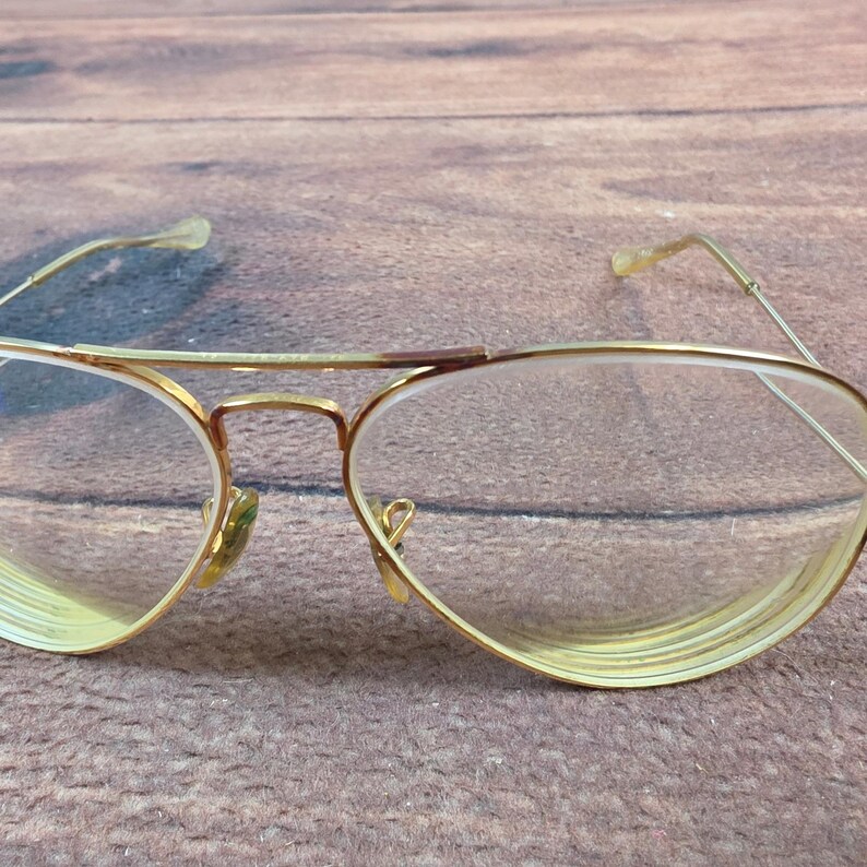 Ray-Ban Aviator Glasses Bausch & Lomb Gold Vintage FRAMES ONLY L2823 NYAS image 6