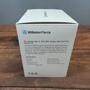 Williston Force Desktop AC F11 Personal Cooler OS White New Portable USB Fan image 4