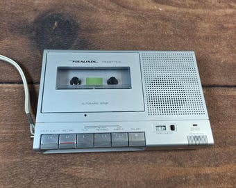 Realistische cassetterecorder minisette-9 zilver, uitstekend, werkend, 14-812
