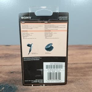 Sony MDR XB20EX Extra Bass Stereo Headphones Black In Ear Earbuds image 3