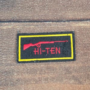 HI-TEN Rifle Patch Mens OS Black Excellent Embroidered Sew-On Tactical