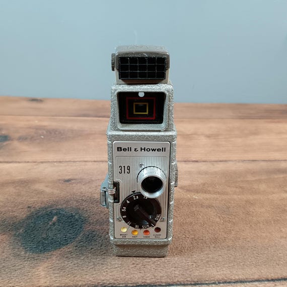 Bell & Howell 319 8mm Movie Camera Grey Good Vintage Sun Dial With