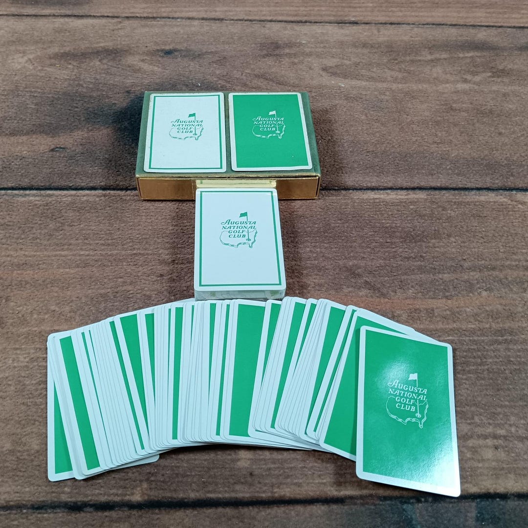 1960s Vintage Augusta National Golf Club Member Only 2 Decks of Playing ...
