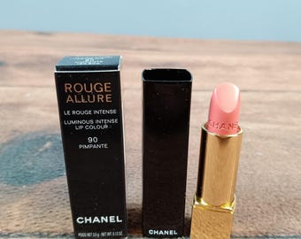 Chanel Rouge Allure Lipstick 90 Pimpante Peach Coral 0.12oz New With Box