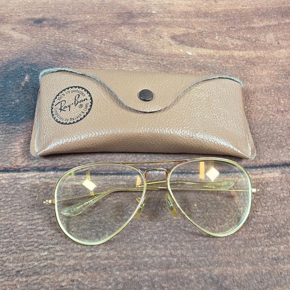Ray-Ban Aviator Glasses Bausch & Lomb Gold Vintage FRAMES ONLY L2823 NYAS View 2