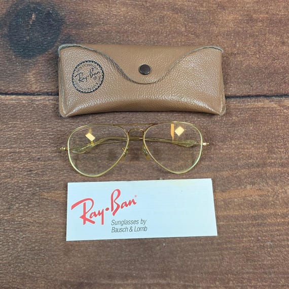 Ray-Ban Aviator Glasses Bausch & Lomb Gold Vintage FRAMES ONLY L2823 NYAS