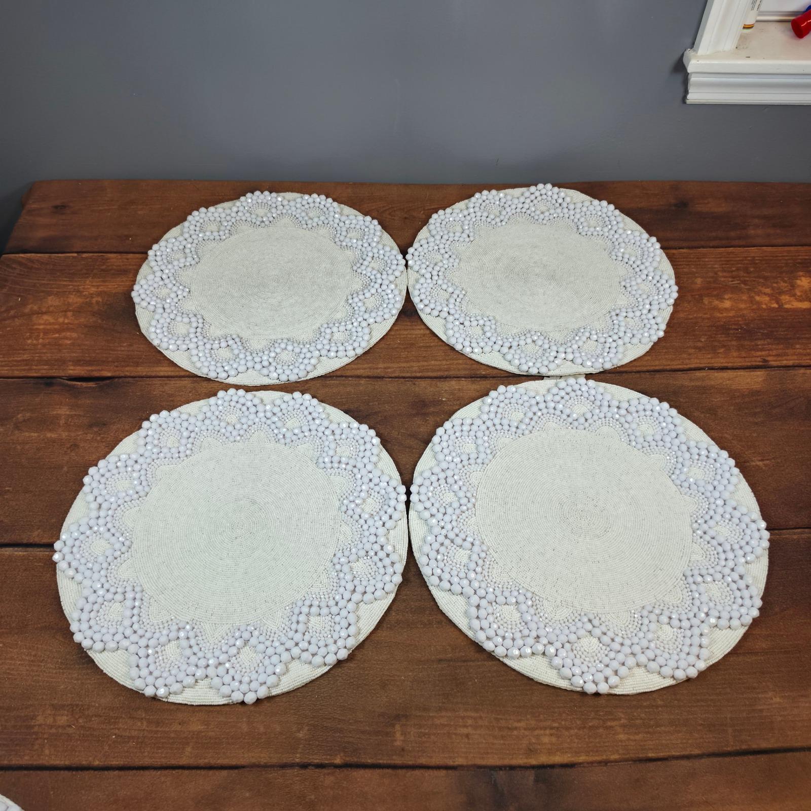 KIM SEYBERT ビーズマット/キムセイベルト プレースマット 未使用 Kim Seybert Placemat - Etsy