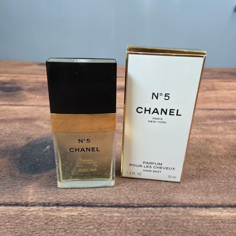 Chanel No. 5 Hair Mist Women 35ml Gold Good Parfum Pour Les Cheveux Box image 1