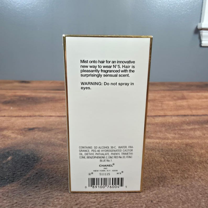 Chanel No. 5 Hair Mist Women 35ml Gold Good Parfum Pour Les Cheveux Box image 11