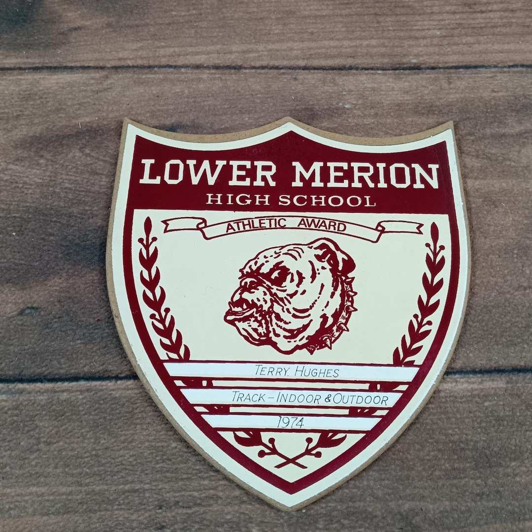 Lower Merion High Vintage 1974 Lower Merion High School Track Athletic Award Terry Hughes ...