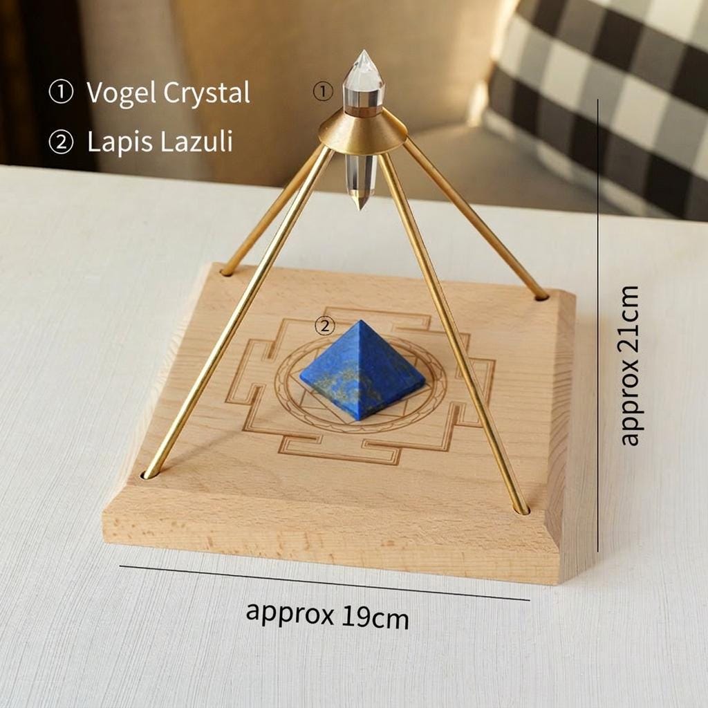 Flower of Life Crystal Pyramid Energy Generator | Vogel Crystal, Sacred ...