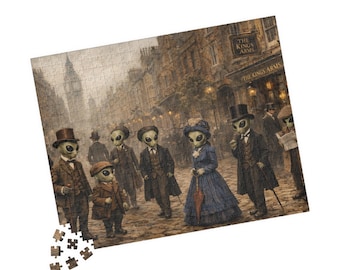 Aliens Jigsaw Puzzle, Extraterrestrials in Victorian England  Puzzle