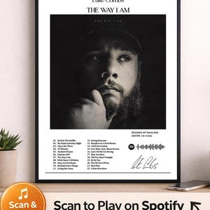 Luke Combs The Way I Am A4 Print | Country Music Spotify Poster