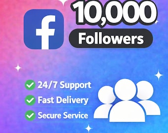 10 000 seguidores en Facebook | Página de promoción de servicios | Entrega rápida | Sin contraseña | Servicios digitales