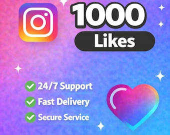1 000 Instagram Likes | Post Engagement Boost | No Login Required | Digital Service
