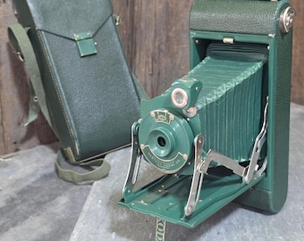 Vintage 1950s Kodak Stereo Camera With Bag, Accessories, and