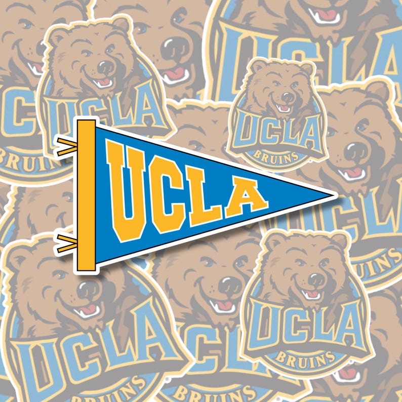 UCLA Bruins NCAA Pennant Sticker | Water Resistant Decal | Women's ...
