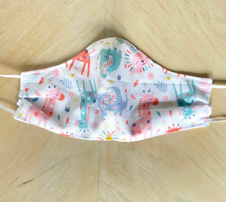 TODDLER Face Mask PASTEL COLORS Cute Cloth Mask Kiddies Etsy