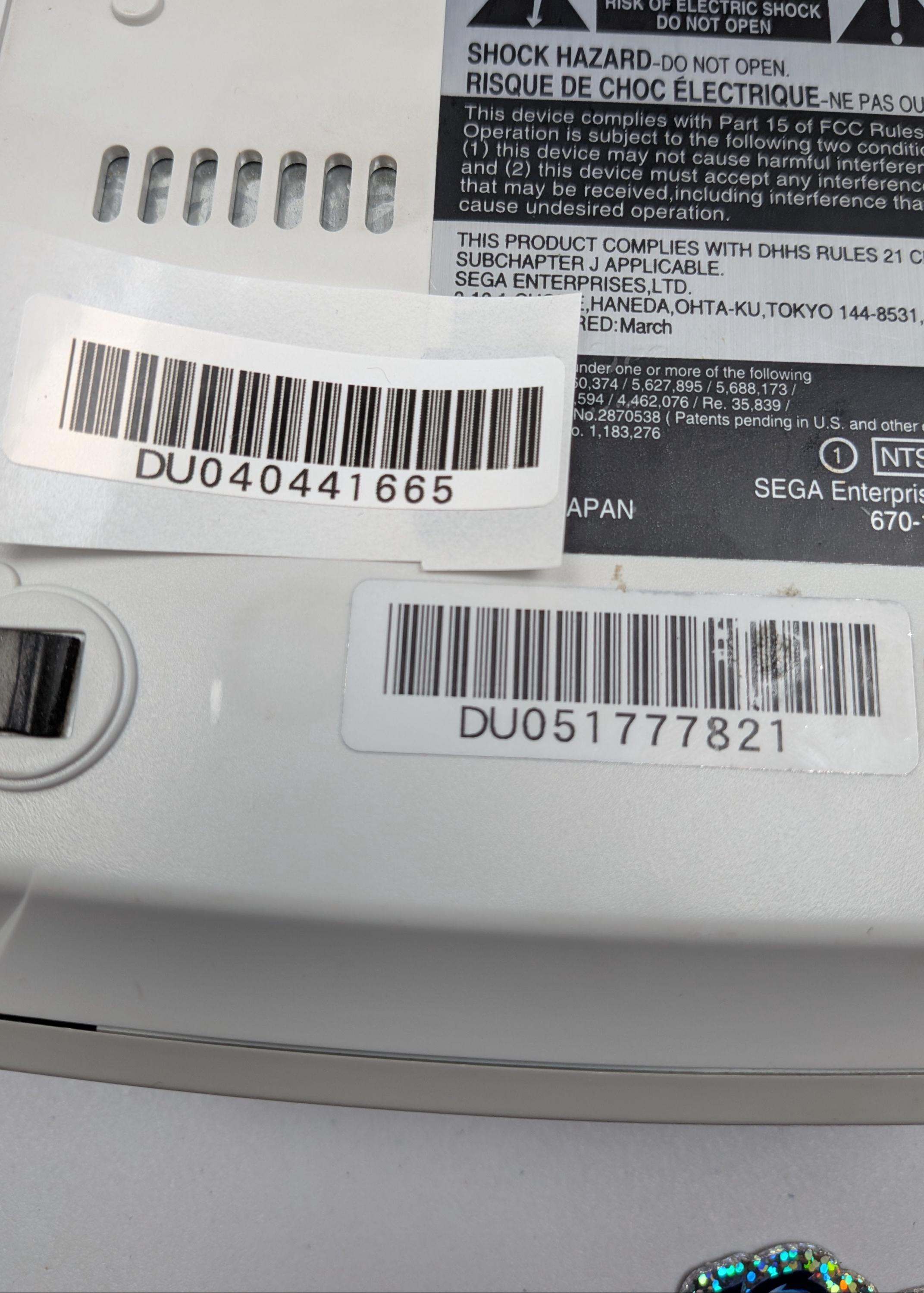 Custom Console Barcode / Serial Label / Labels - Dreamcast / Gamecube ...