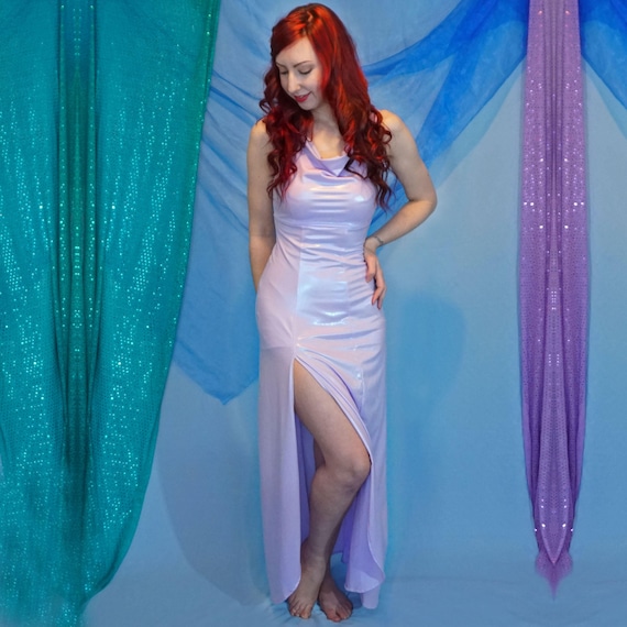 ariel in purple dress