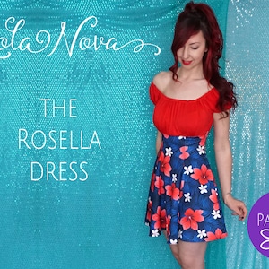 Sun Dress Pattern - Womens Dress Pattern -  PDF Sewing Pattern - Sewing Pattern - Stretch Knit - Summer Dress - Jersey Dress - Full Circle