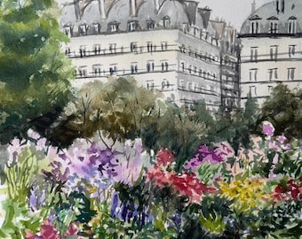 Les Fleurs - Original Watercolor