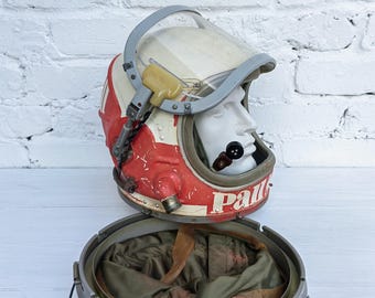 Sovjetunionen Vintage Pilothjälm GSh-6A Sovjetiska Flygvapnet Höghöjdshjälm Mig-21 1980-talet