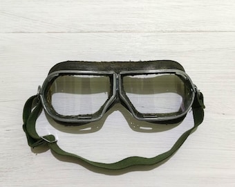 ソ連製オートバイ用ゴーグル 保護メガネ ヴィンテージ ソ連時代 パイロット用安全ゴーグル スチームパンク 1980年代 #2
