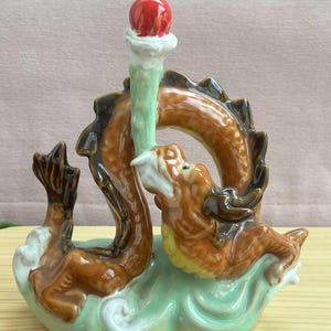 Handcrafted Ceramic Dragon Garden Statue –   Zen Patio Art