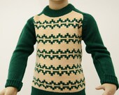 cute 70s sweater for a little boy, UNWORN