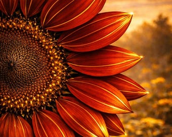 Sunflower Luxury Elegant Glam Golden Accents Floral Art Digital Download