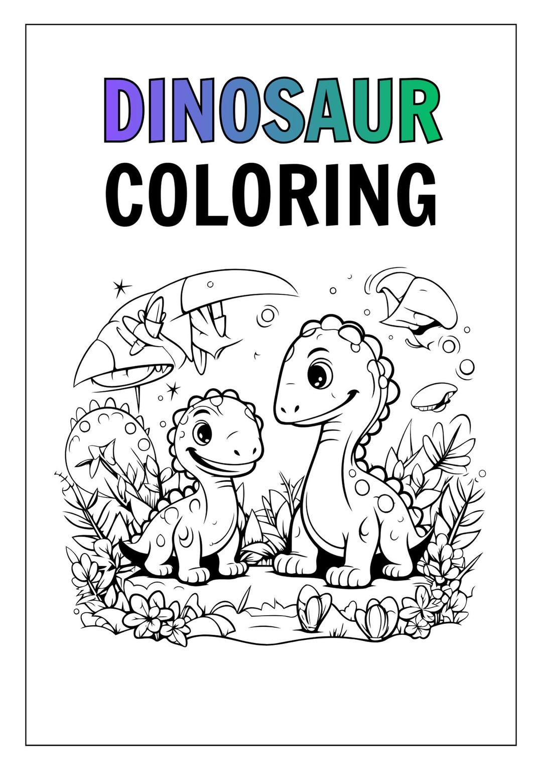 Dinosaur Coloring Book for Kids – Printable Dino Pages PDF | Kids ...