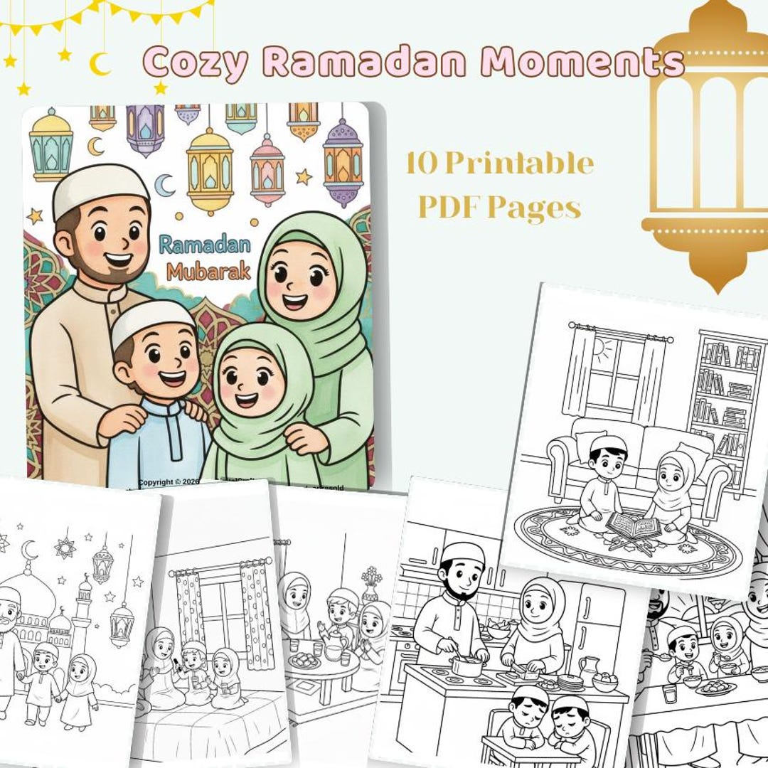 Ramadan Worksheets.pdf Ramadan Coloring Pages Printable | Islamic Kids Activity Book PDF | Eid ...