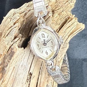 Vintage Helbros Diamond Accent Cocktail Watch SuperQuartz Adjustable Stripe Band Vintage Helbros Diamond Accent Cocktail Watch SuperQuartz  main image 2
