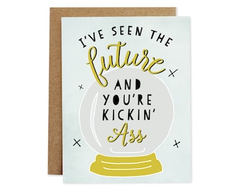 Funny Graduation Card, Encouragement Card, Graduate Card, Grad Card, New Job Card, Friendship Card, Funny Card, Humor Card
