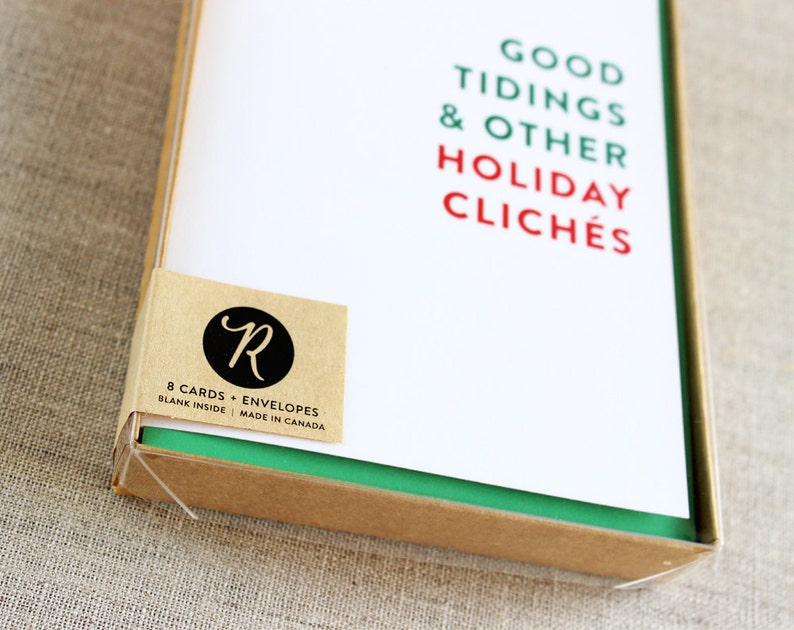 Holiday Card Set Christmas Cards Boxed Set Funny Christmas Etsy